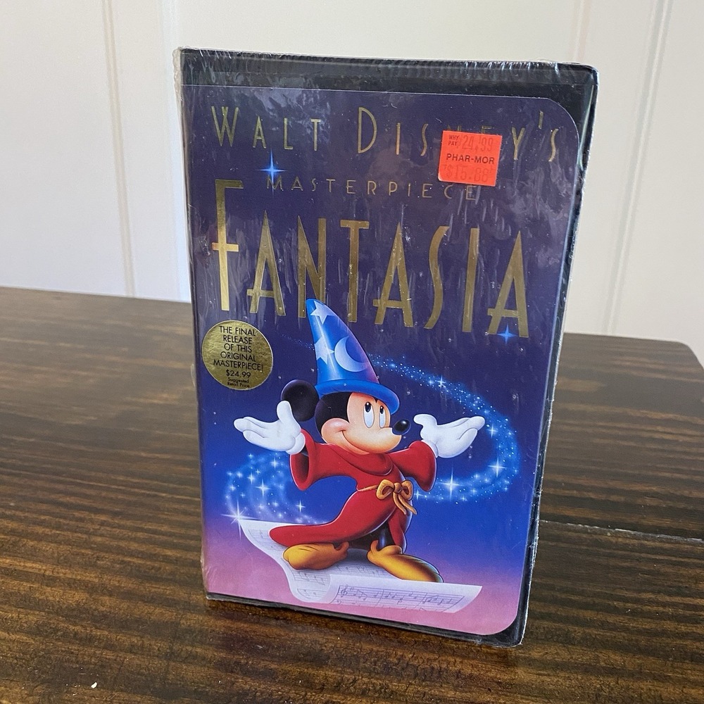 Walt‎ Disney's Masterpiece Fantasia VHS Tape 1991 Sealed